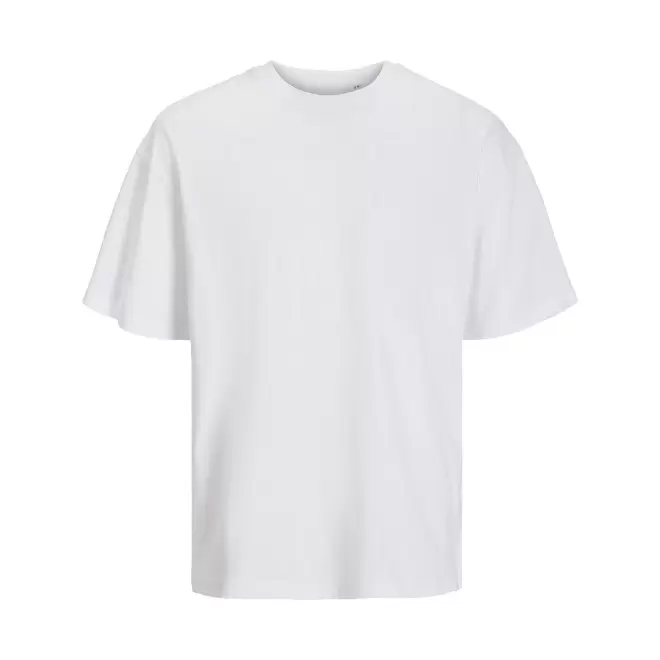 TEE-SHIRT MIXTE OVERSIZE PERSONNALISE 'JACKTO' 180G/M2 - blanc