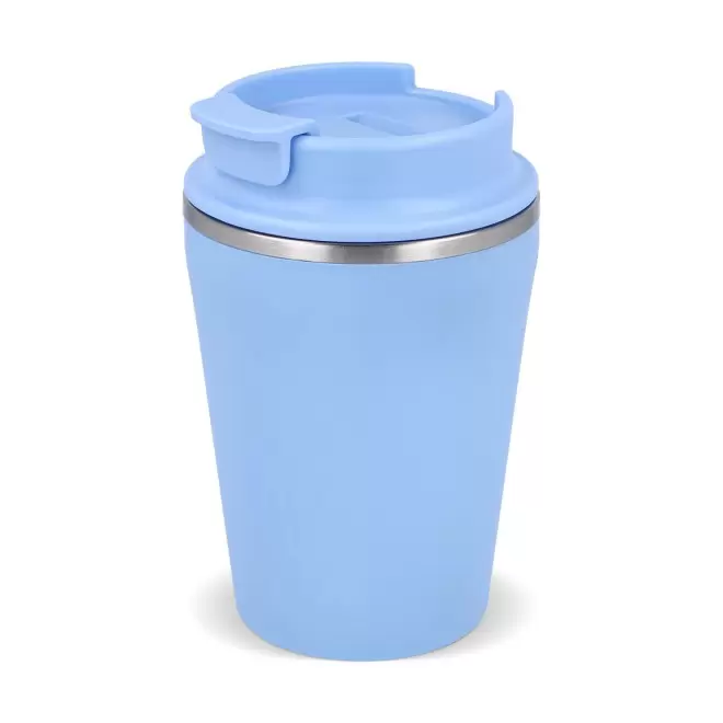 MUG ISOTHERME RECYCLE 280ML PERSONNALISABLE 'TENDENZE MINI' - bleu clair