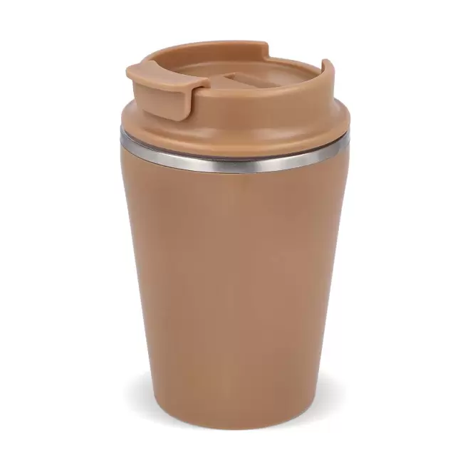 MUG ISOTHERME RECYCLE 280ML PERSONNALISABLE 'TENDENZE MINI' - marrron