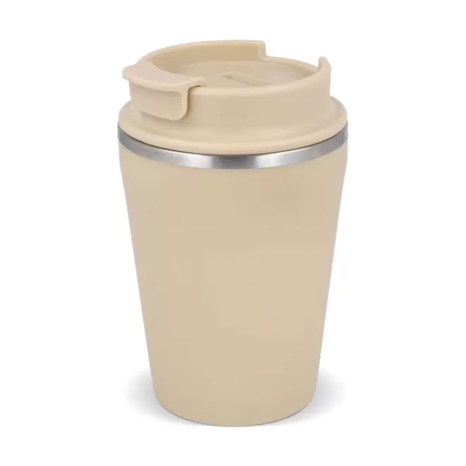 MUG ISOTHERME RECYCLE 280ML PERSONNALISABLE 'TENDENZE MINI' - beige