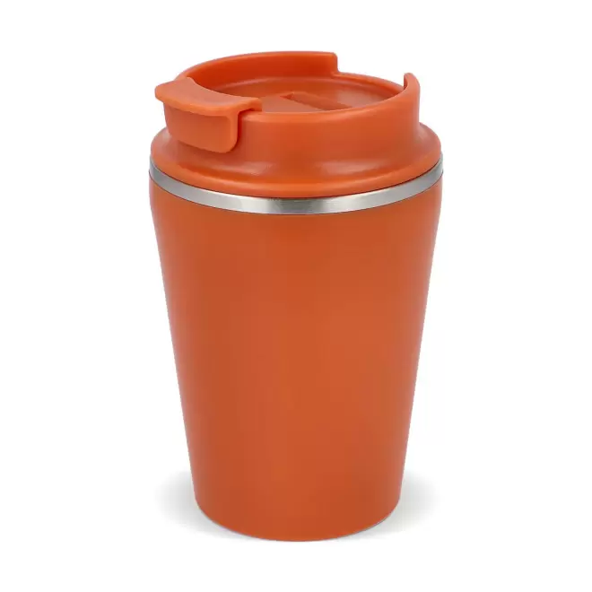 MUG ISOTHERME RECYCLE 280ML PERSONNALISABLE 'TENDENZE MINI' - orange