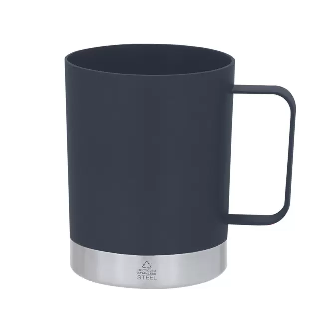 MUG PERSONNALISE EN PP RECYCLE 400ML 'BLUYVO' - bleu marine