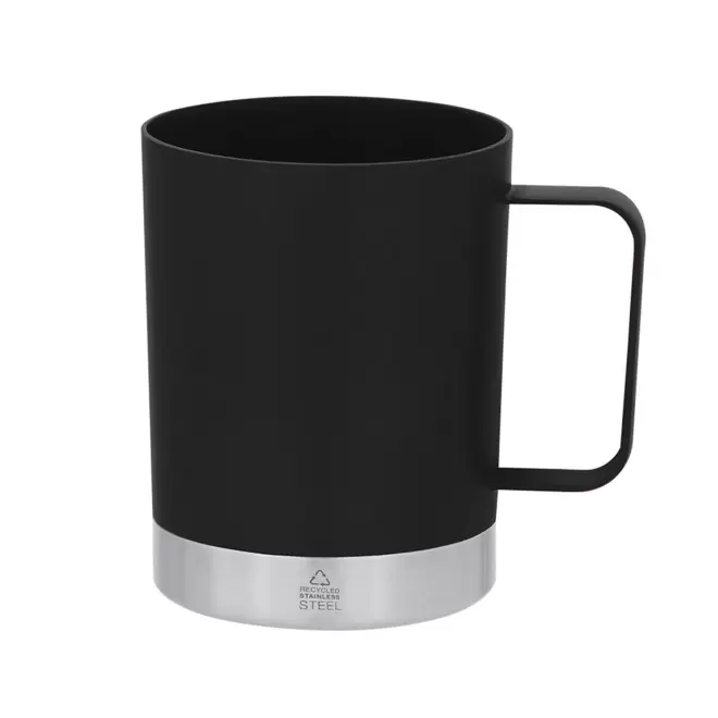 MUG PERSONNALISE EN PP RECYCLE 400ML 'BLUYVO' - noir