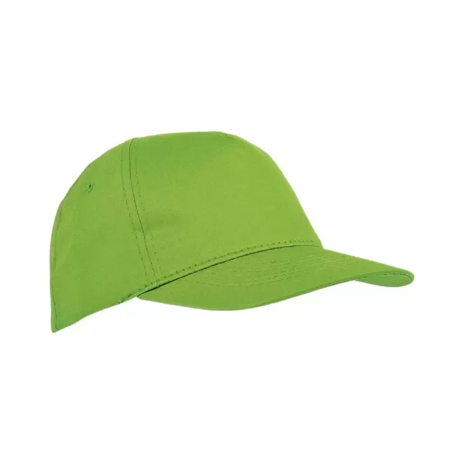 CASQUETTE PERSONNALISABLE ENFANT 5 PANS 'BASICA COTON' - vert pomme