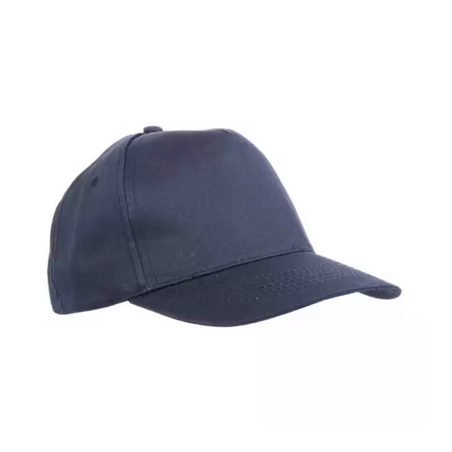 CASQUETTE PERSONNALISABLE ENFANT 5 PANS 'BASICA COTON' - bleu marine