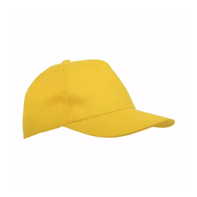 CASQUETTE PERSONNALISABLE ENFANT 5 PANS 'BASICA COTON' - jaune