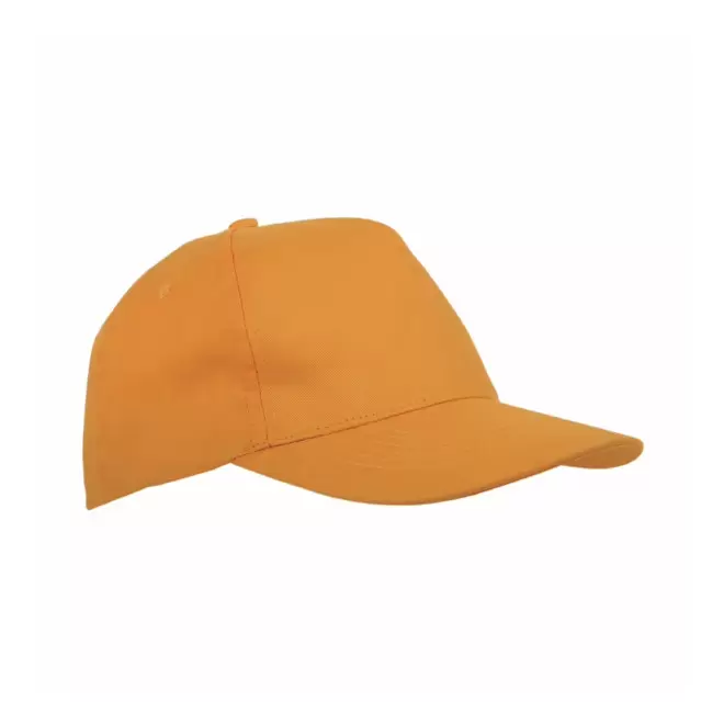 CASQUETTE PERSONNALISBALE ENFANT 5 PANS 'BASICA POLYESTER' - orange