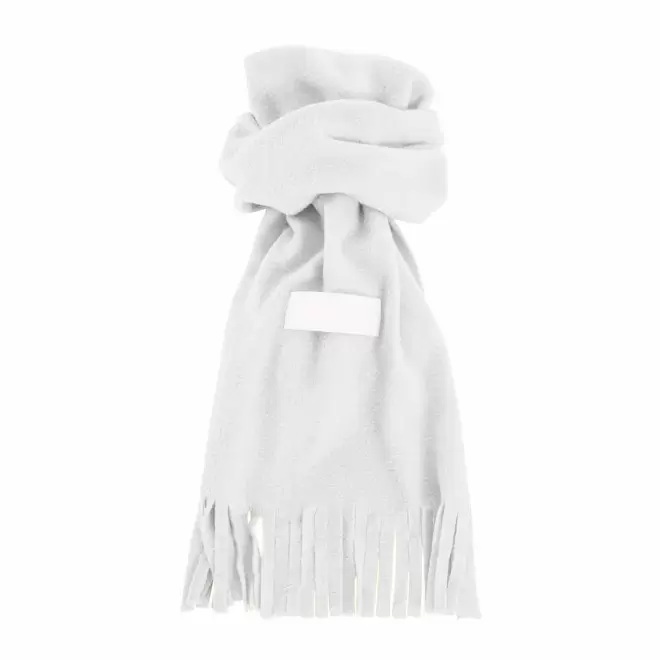 ECHARPE POLAIRE ETIQUETTE PERSONNALISEE 'BOREALA' - blanc