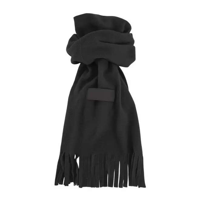 ECHARPE POLAIRE ETIQUETTE PERSONNALISEE 'BOREALA' - noir