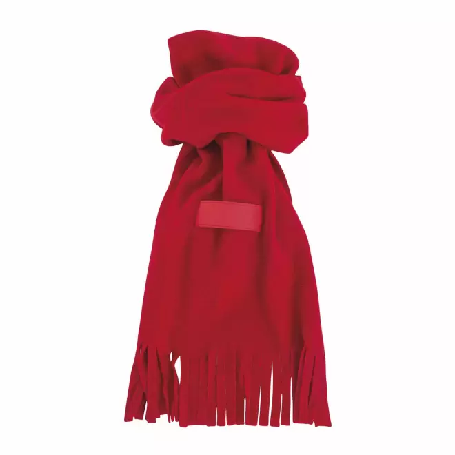 ECHARPE POLAIRE ETIQUETTE PERSONNALISEE 'BOREALA' - rouge