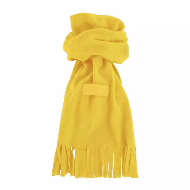 ECHARPE POLAIRE ETIQUETTE PERSONNALISEE 'BOREALA' - jaune