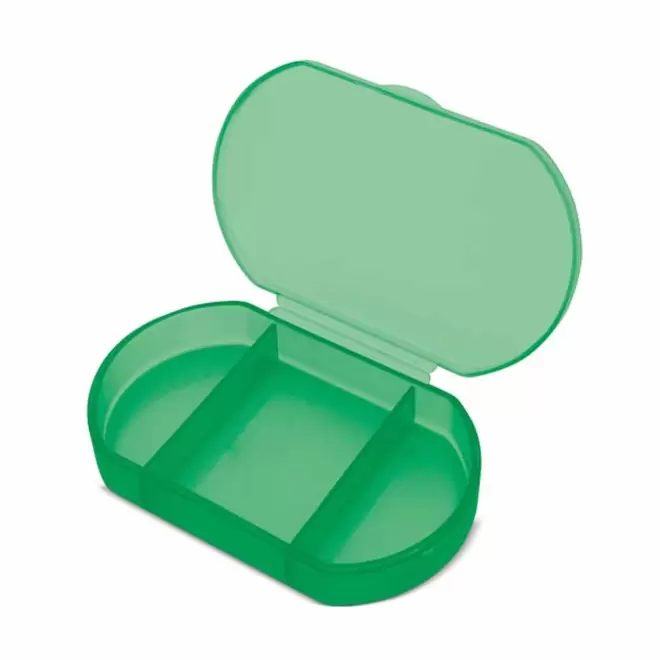 PILULIER JOURNALIER 3 COMPARTIMENTS PERSONNALISABLE 'COMPY' - vert