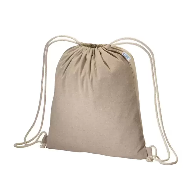 SAC A DOS PERSONNALISABLE EN COTON 'RHIDA RECYCLE' 140GR - 180 gr