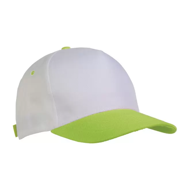CASQUETTE PERSONNALISABLE 5 PANS 'COLORCAP' - vert pomme