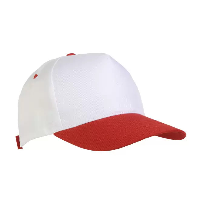 CASQUETTE PERSONNALISABLE 5 PANS 'COLORCAP' - rouge