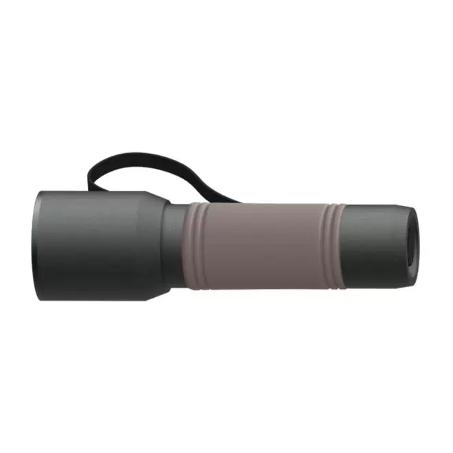 LAMPE TORCHE PERSONNALISEE 'DOTALIT' - brun