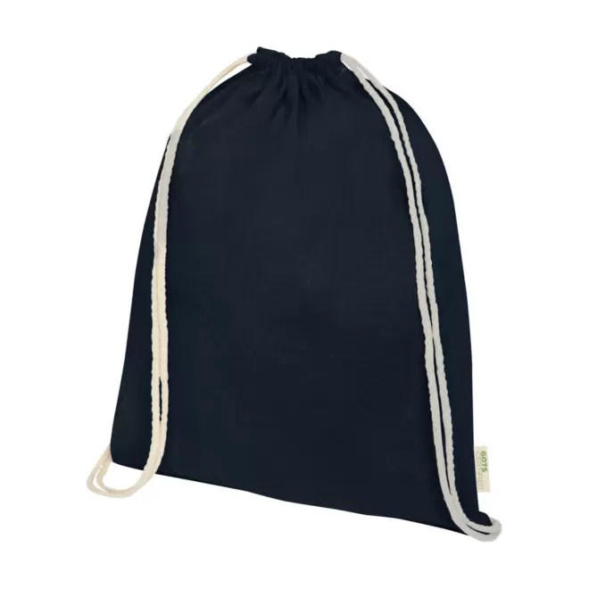 SAC À DOS PUBLICITAIRE EN COTON BIO 140 GR/M² 'PAPEY' - bleu marine