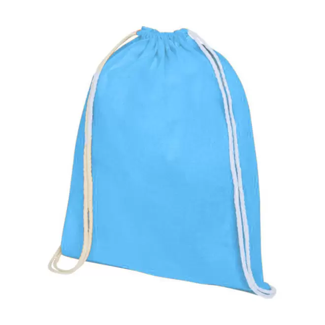 SAC À DOS PUBLICITAIRE EN COTON BIO 140 GR/M² 'PAPEY' - bleu clair