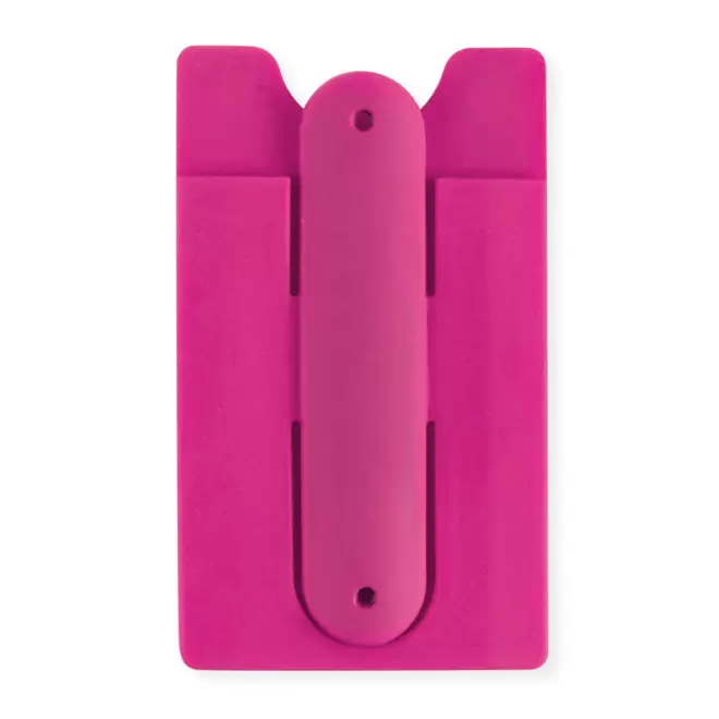 PORTE CARTE PERSONNALISABLE SUPPORT TEL 'SKELBO' - fuchsia