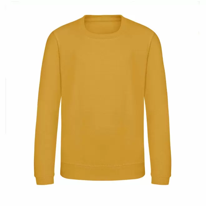 SWEAT-SHIRT PERSONNALISABLE 'HOLA KIDS' - jaune moutarde