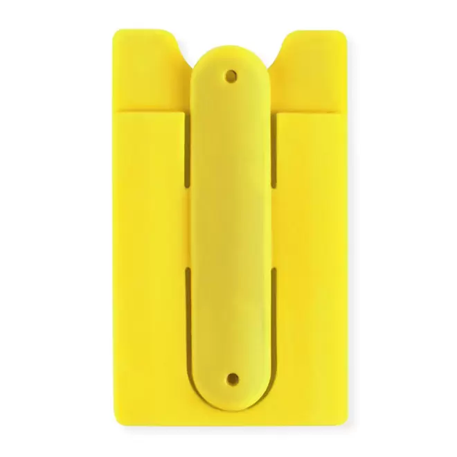 PORTE CARTE PERSONNALISABLE SUPPORT TEL 'SKELBO' - jaune
