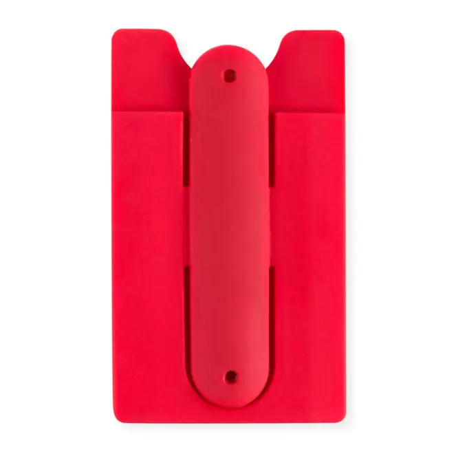 PORTE CARTE PERSONNALISABLE SUPPORT TEL 'SKELBO' - rouge
