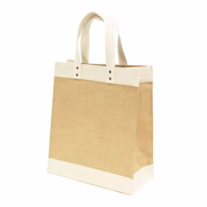CABAS PERSONNALISABLE EN JUTE ANSES COTON 'KENDRACK' - naturel