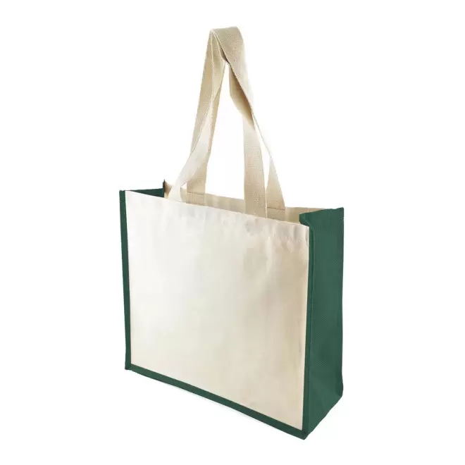 SAC SHOPPING GRANDES ANSES PERSONNALISABLE 'HOTE' - vert foncé