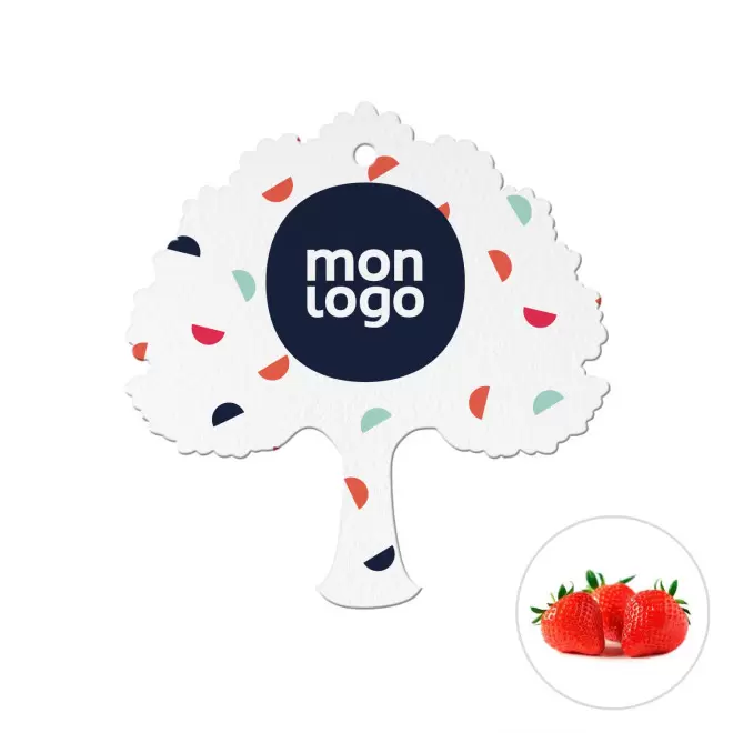 DESODORISANT VOITURE PERSONNALISABLE 'KENDO ARBRE' - fraise