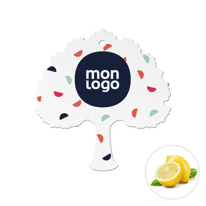 DESODORISANT VOITURE PERSONNALISABLE 'KENDO ARBRE' - citron