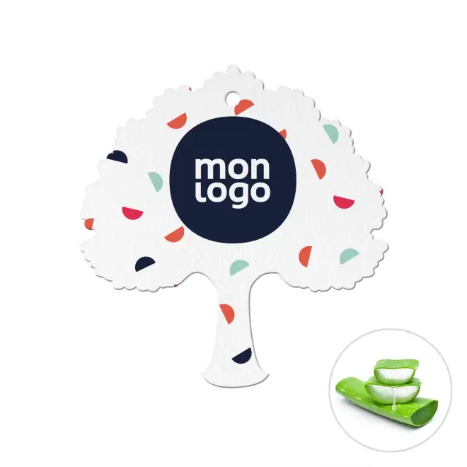 DESODORISANT VOITURE PERSONNALISABLE 'KENDO ARBRE' - aloe vera