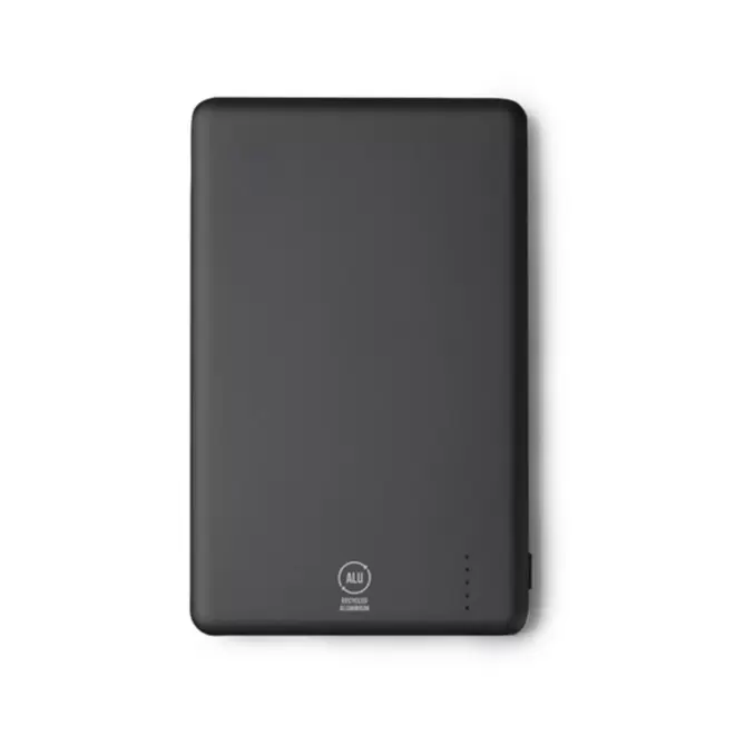 POWERBANK MAGNETIQUE PERSONNALISABLE 'ARCONI ALU' - noir