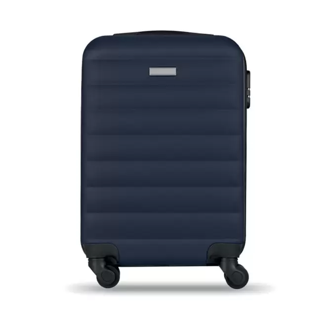 VALISE PERSONNALISÉE TROLLEY CABINE 'SYRACUSE' - bleu marine