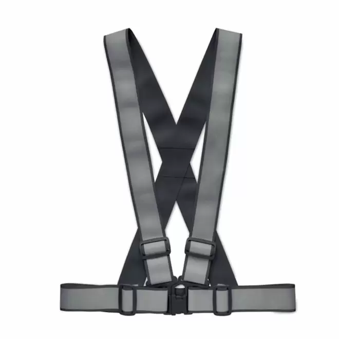 HARNAIS REFLECHISSANT PLIABLE PERSONNALISABLE 'SAFEFLUO' - noir