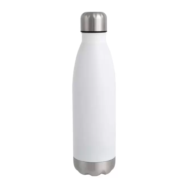 BOUTEILLE ISOTHERME PERSONNALISABLE 500ML 'SYLVANA' - blanc/argenté