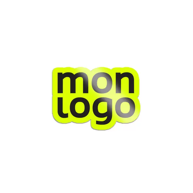 STICKER FLUO A LA FORME PERSONNALISABLE 'KLISTER FLUO' - jaune fluo