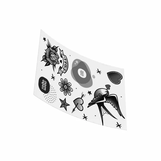 PLANCHE TATOUAGE PERSONNALISABLE NOIR 'MAORO' 9X13 - noir