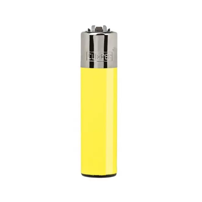 BRIQUET CLIPPER PERSONNALISABLE 'POCKET' - jaune