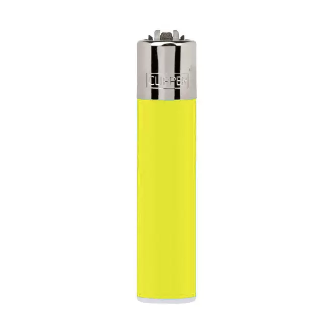 BRIQUET CLIPPER PERSONNALISABLE 'LARGE' - jaune