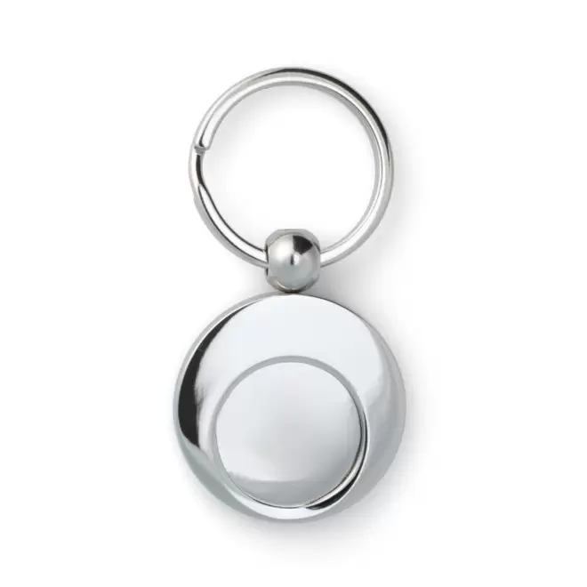 PORTE CLE JETON EN ZAMAC PERSONNALISABLE 'MOMSY EMAIL' - argenté