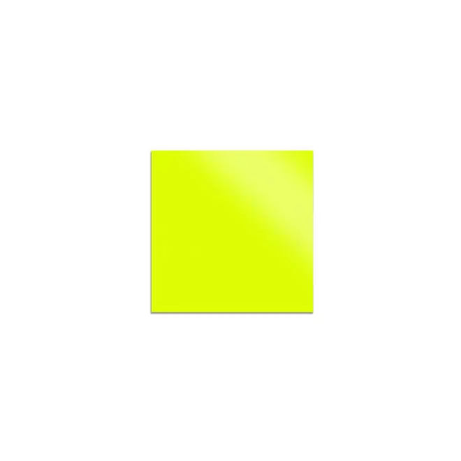STICKER FLUO CARRE PERSONNALISABLE 'KLISTER FLUO' 4X4 - jaune fluo