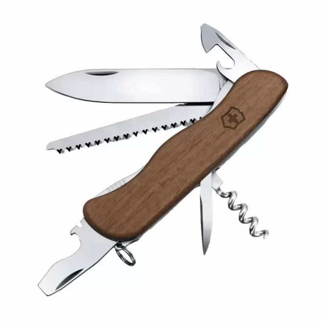 COUTEAU VICTORINOX 10 FCT PERSONNALISABLE 'FORESTER WOOD' - bois