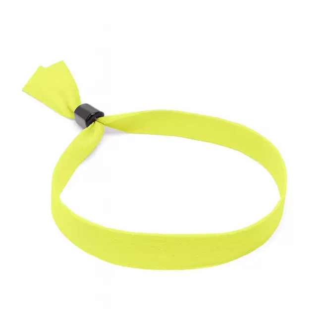 BRACELET TISSE PERSONNALISABLE 'ANIME TISSE PHOSPHO' - jaune fluo