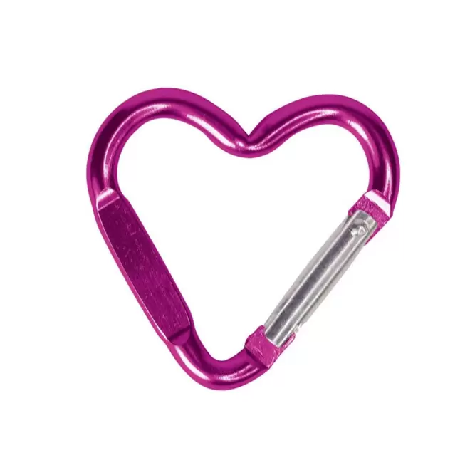 PORTE CLES MOUSQUETON PERSONNALISABLE 'WALL COEUR' - fuchsia