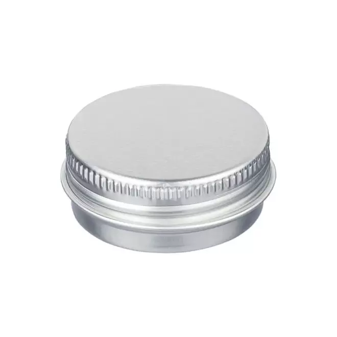 BAUME A LEVRE PERSONNALISE EN POT METAL 'KELIP' - argenté