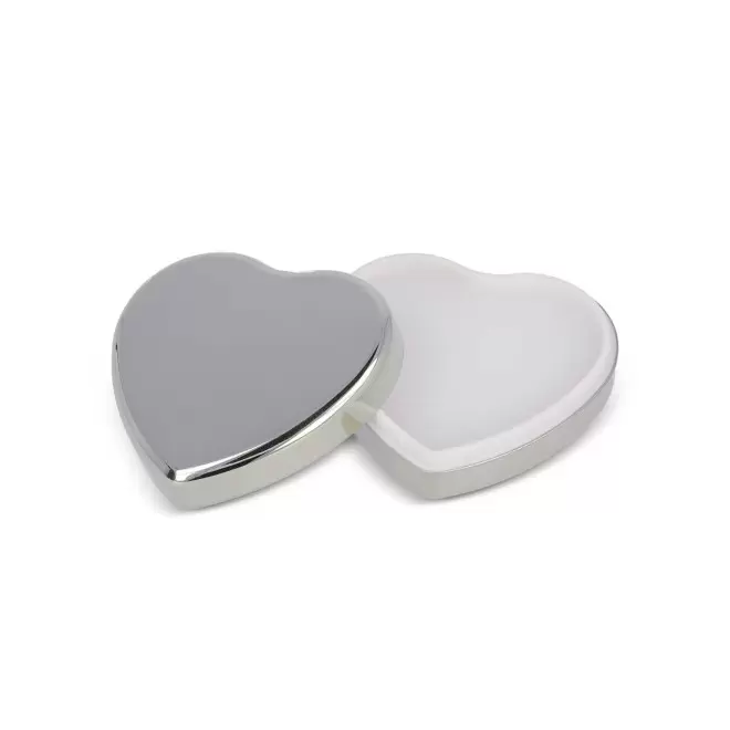 BAUME A LEVRE EN POT COEUR PERSONNALISE 'KELIP SHINE' - argenté