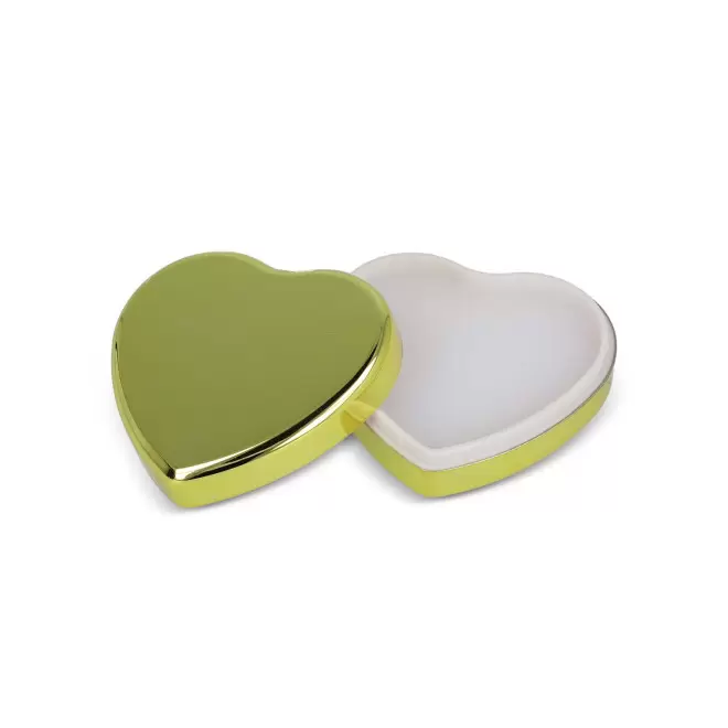 BAUME A LEVRE EN POT COEUR PERSONNALISE 'KELIP SHINE' - or