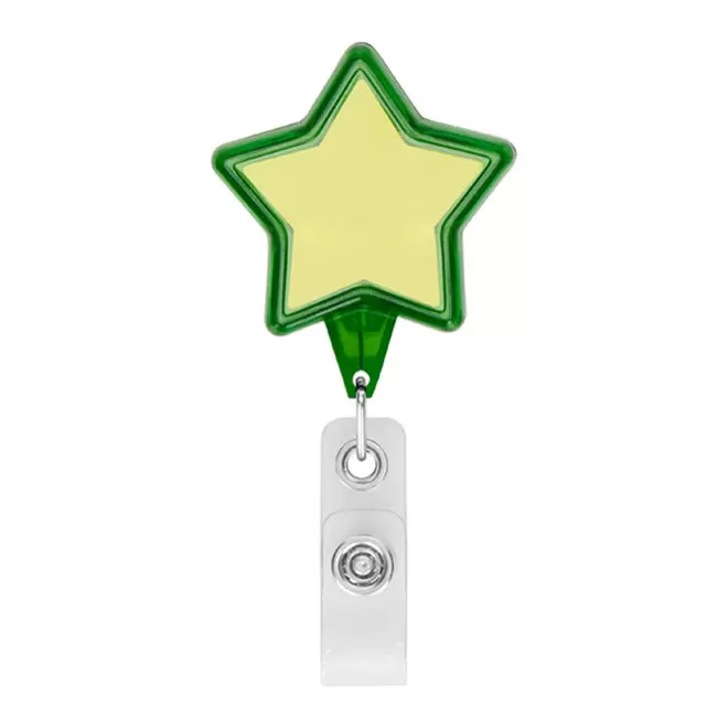 PORTE BADGE DEROULEUR PERSONNALISE 'DISTUBI ETOILE' - au choix