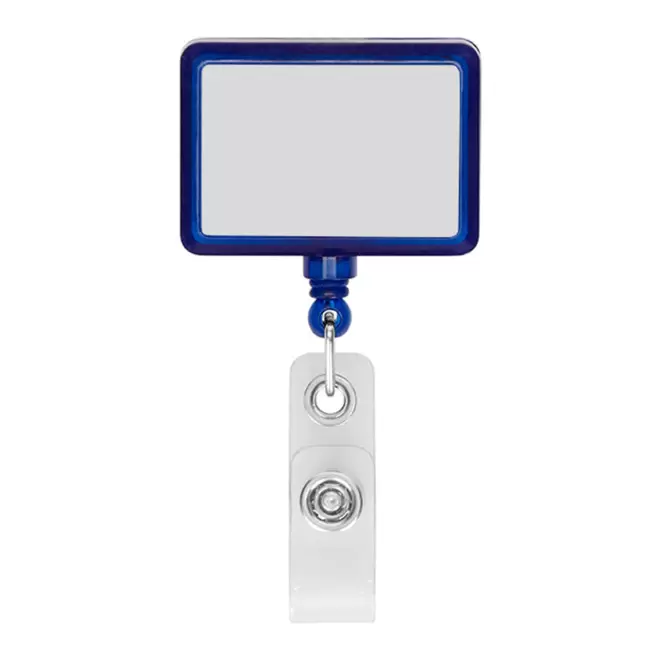 PORTE BADGE DEROULEUR PERSONNALISE 'DISTUBI RECTANGLE' - au choix