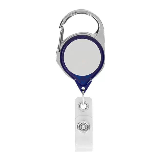 PORTE BADGE DEROULEUR PERSONNALISE 'DISTUBI MOUSQUETON' - au choix